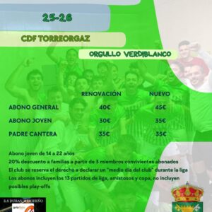 Abonos CDF Torreorgaz